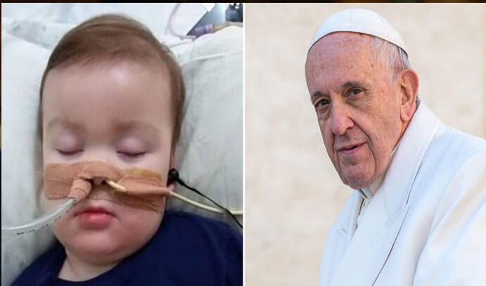 Papa Francisco afectado por la muerte del pequeño Alfie